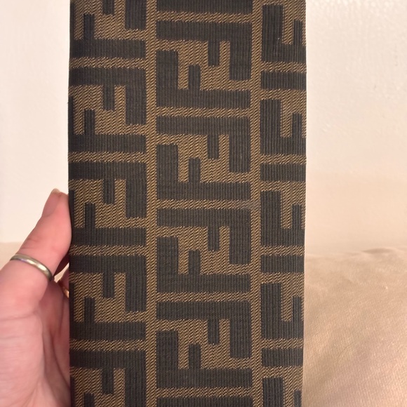 FENDI FF Zucca Black & Brown Monogram Continental Wallet - Picture 4 of 15